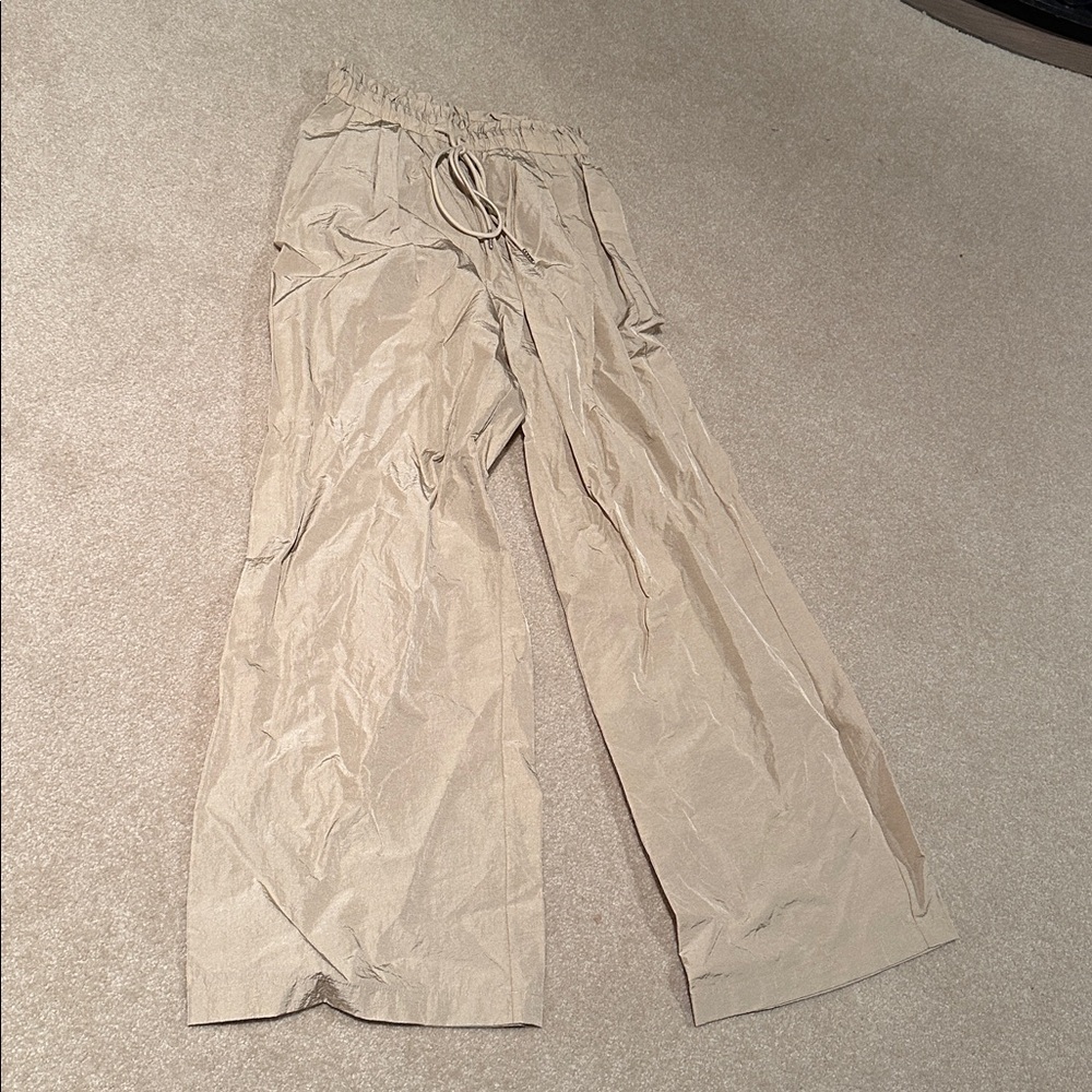 Beige Drawstring Pants - image 1